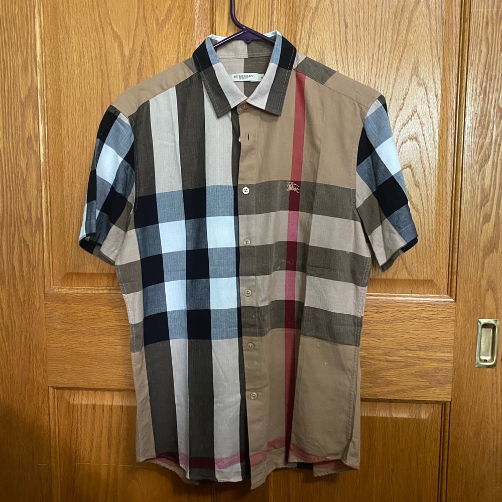 Men’s Burberry Brit Plaid Shirt